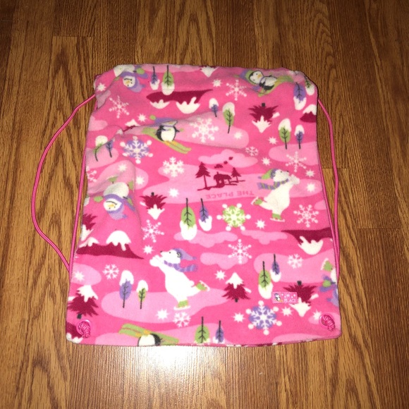 Winter Girls Drawstring Bag- Cotton - Picture 1 of 4